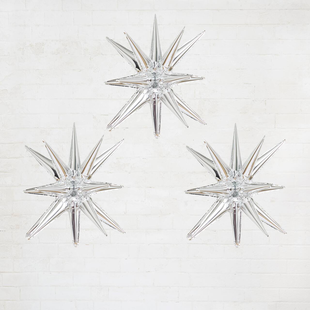 6 Packs: 3 ct. (18 total) 26" Starburst Foil Balloons by Celebrate It™